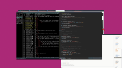 Desktop screenshot with Workbench 1.3 mouse pointer