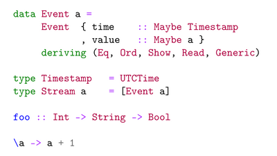 default output of minted on a Haskell code sample