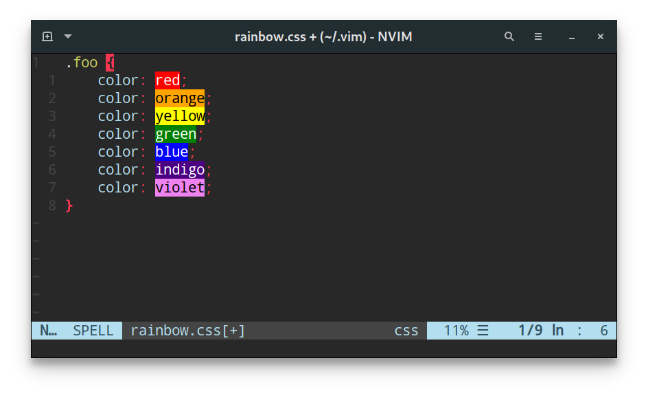 Jmtd Log Vim Plugins Vim css color